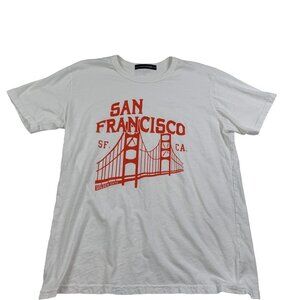 LULUSIMONSTUDIO San Francisco Golden Gate Bridge Graphic T-shirt Women's Size M